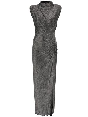 DVF Diane von Furstenberg Apollo lurex maxi dress - Silver