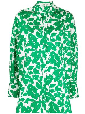 DVF Diane von Furstenberg Caleb floral-print shirt - Green