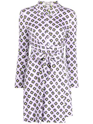 DVF Diane von Furstenberg Didi short silk dress - Purple
