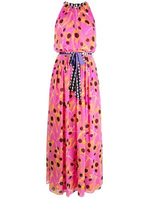 DVF Diane von Furstenberg dot-print sleeveless dress - Pink