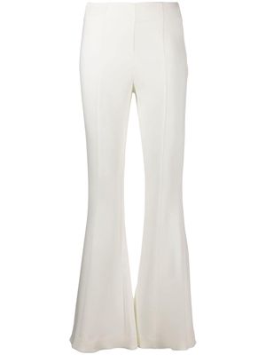 DVF Diane von Furstenberg flared high-waist trousers - White