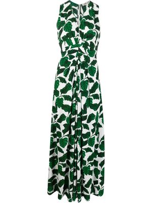 DVF Diane von Furstenberg floral shift maxi dress - Green