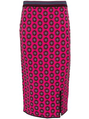 DVF Diane von Furstenberg Gusta jacquard-knit skirt - Pink