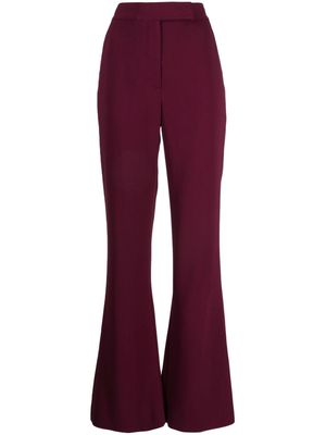 DVF Diane von Furstenberg high-waisted flared trousers - Purple