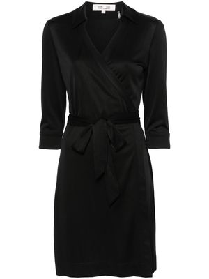 DVF Diane von Furstenberg Jeanne wrap mini dress - Black