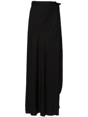 DVF Diane von Furstenberg Krisa wrapped high-waisted skirt - Black