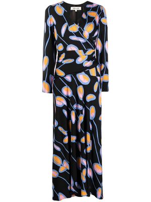 DVF Diane von Furstenberg Landira floral-print maxi dress - Black