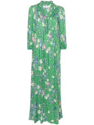DVF Diane von Furstenberg Layla floral-print maxi dress - Green