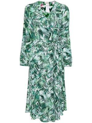 DVF Diane von Furstenberg Leo reversible wrap midi dress - Green