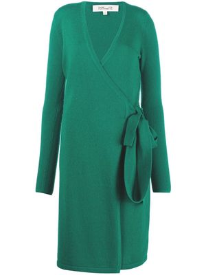 DVF Diane von Furstenberg long-sleeve knitted dress - Green