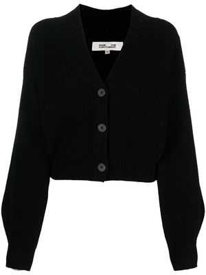 DVF Diane von Furstenberg Madora cropped cardigan - Black