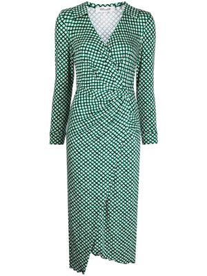 DVF Diane von Furstenberg Palmira V-neck midi dress - Green
