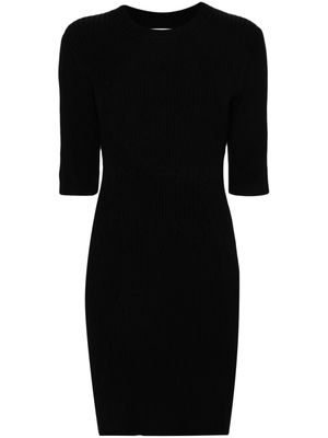 DVF Diane von Furstenberg Pam ribbed-knit minidress - Black