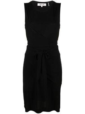 DVF Diane von Furstenberg round-neck sleeveless midi dress - Black