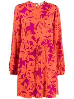 DVF Diane von Furstenberg Sidney floral-print minidress - Orange
