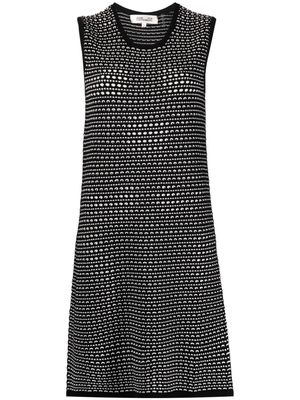 DVF Diane von Furstenberg Simon knitted minidress - Black