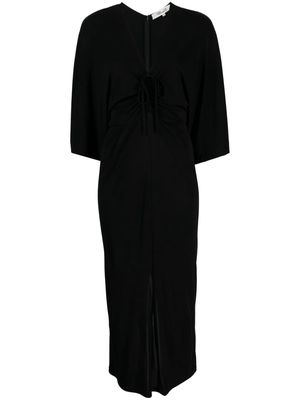 DVF Diane von Furstenberg V-neck midi dress - Black