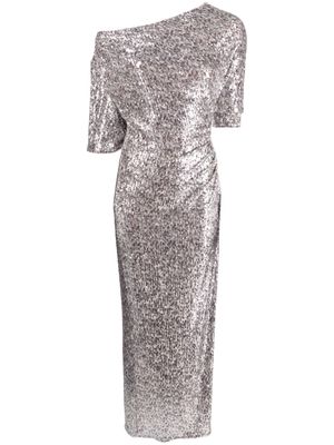 DVF Diane von Furstenberg Wittrock sequin-embellished dress - Silver