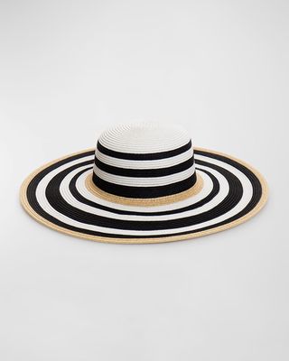 Dynasty Striped Floppy Hat
