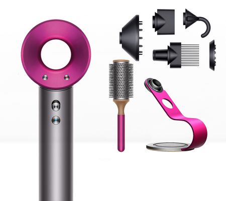 Dyson Supersonic Hair Dryer w/ Stand andRound Brush