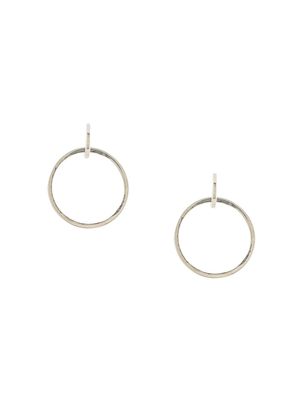 E.M. double hoop earrings - Metallic
