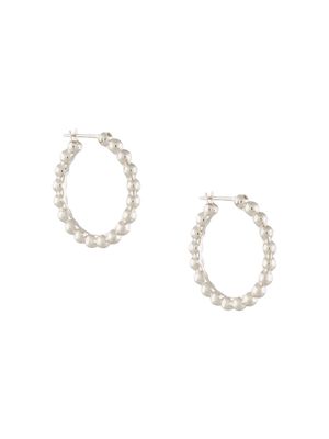 E.M. hoop earrings - Silver