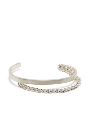 E.M. polished chain-link bracelet - Silver