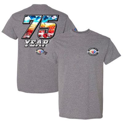 E2 APPAREL Men's Heather Gray NASCAR 75th Anniversary T-Shirt
