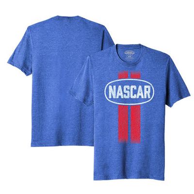 E2 APPAREL Men's Heather Royal NASCAR Racing Stripe T-Shirt