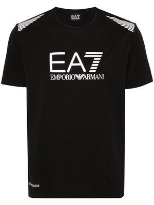 Ea7 Emporio Armani ASV 7 Lines crew-neck T-shirt - Black