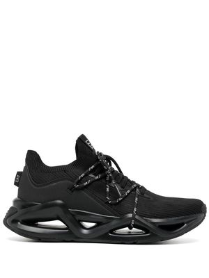 Ea7 Emporio Armani cut-out chunky sneakers - Black