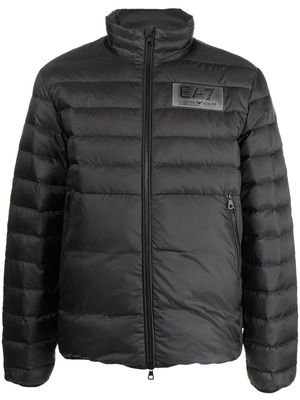 Ea7 Emporio Armani down-padded logo jacket - Black