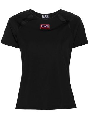 Ea7 Emporio Armani Dynamic Athlete logo-patch T-shirt - Black