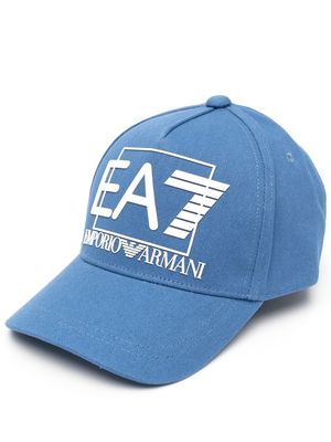 Ea7 Emporio Armani embossed-logo baseball cap - Blue