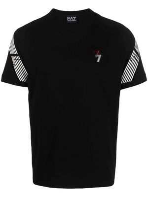 Ea7 Emporio Armani graphic sleeve t-shirt - Black