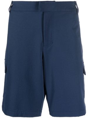 Ea7 Emporio Armani jersey cotton cargo shorts - Blue