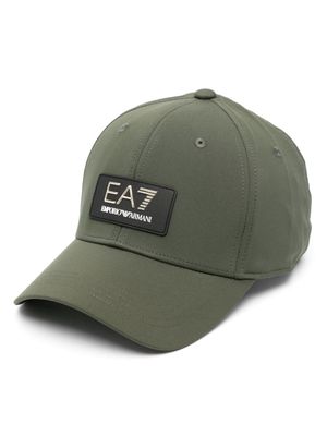 Ea7 Emporio Armani logo-appliqué baseball cap - Green