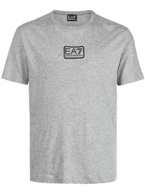 Ea7 Emporio Armani logo cotton T-shirt - Grey
