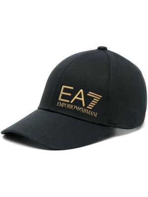 Ea7 Emporio Armani logo-embossed baseball cap - Black