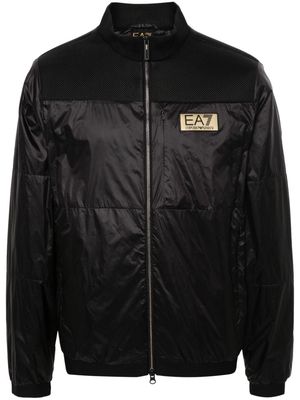 Ea7 Emporio Armani logo-patch jacket - Black