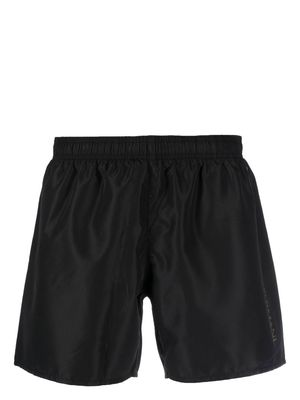 Ea7 Emporio Armani logo-print boxer shorts - Black