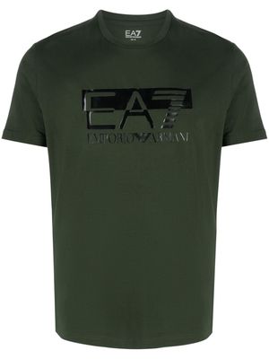 Ea7 Emporio Armani logo-print cotton-blend T-shirt - Green