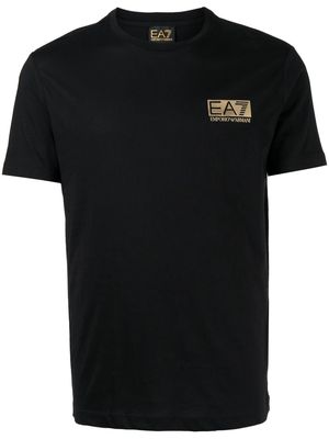 Ea7 Emporio Armani logo-print crew-neck T-shirt - Black