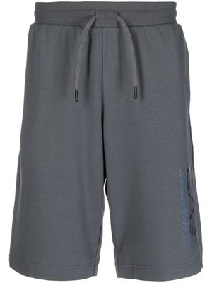 Ea7 Emporio Armani logo-print drawstring shorts - Grey