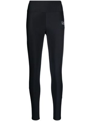 Ea7 Emporio Armani logo-print high waist leggings - Black
