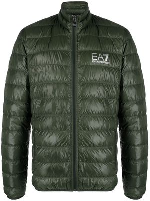 Ea7 Emporio Armani logo-print padded jacket - Green