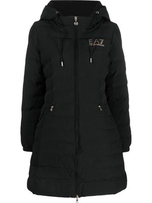 Ea7 Emporio Armani Mountain Cross padded coat - Black