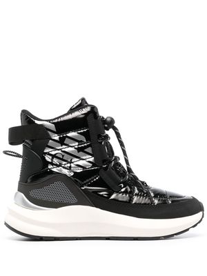 Ea7 Emporio Armani Mountain quilted high-top sneakers - Black