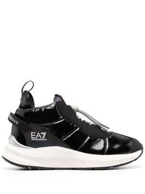 Ea7 Emporio Armani padded mid-top sneakers - Black