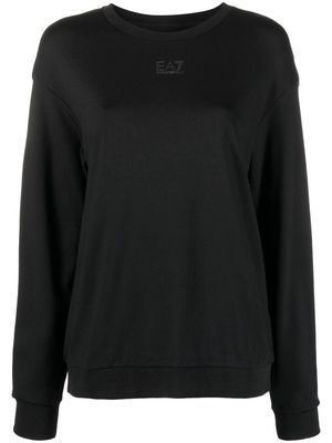 Ea7 Emporio Armani round-neck knit jumper - Black